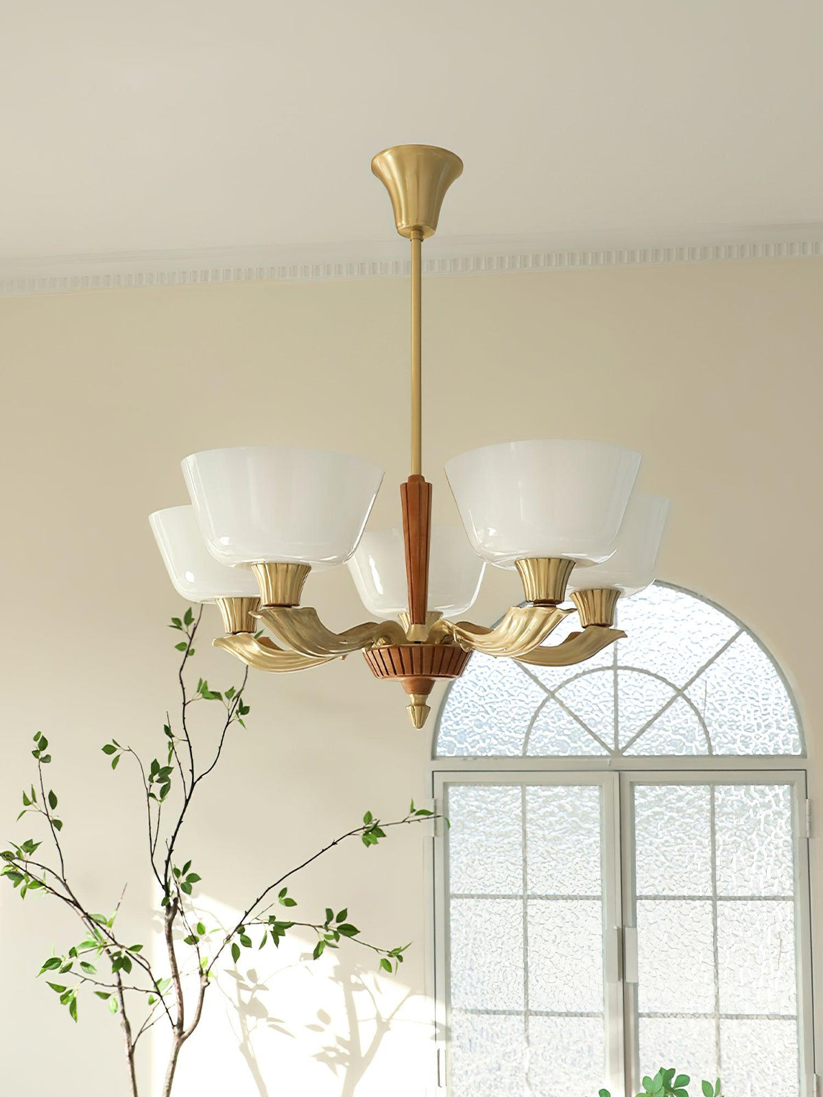 Rolvin Chandelier Flared Shade Vintage