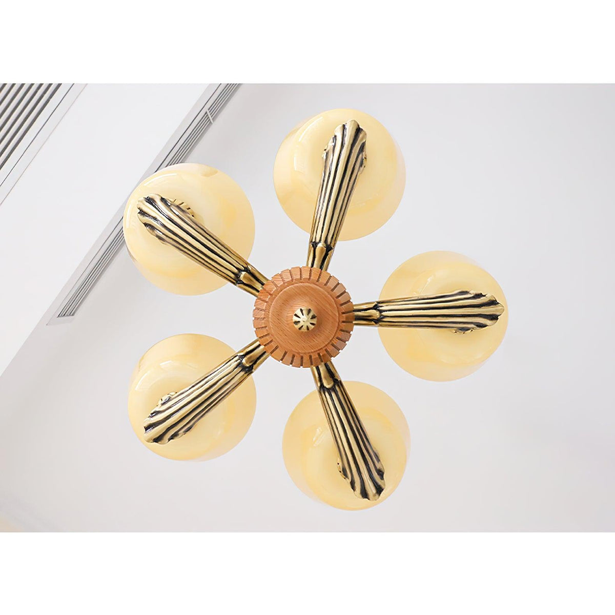 Rolvin Chandelier Flared Shade Vintage
