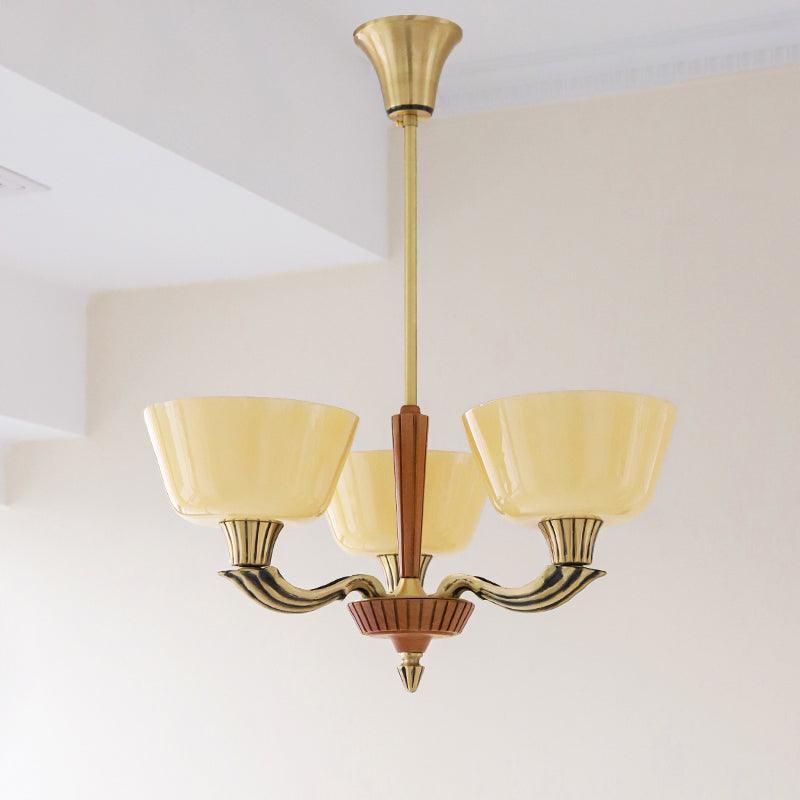 Rolvin Chandelier Flared Shade Vintage