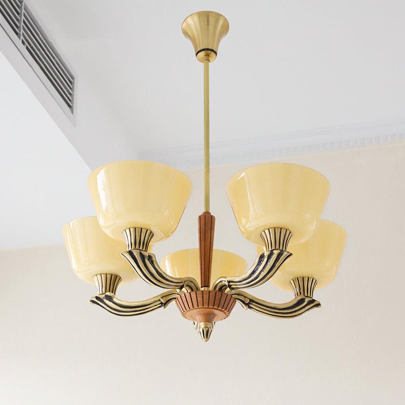 Rolvin Chandelier Flared Shade Vintage