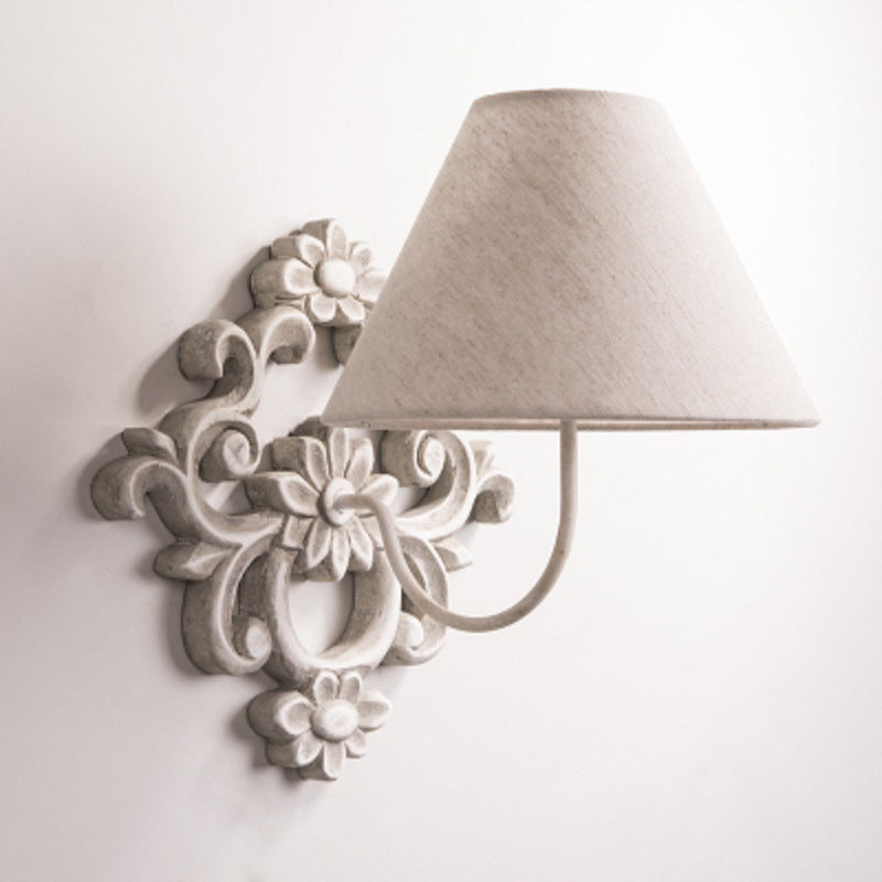 Alvuvys Modern Premium Elegance Fabric Metal Wall Lamp