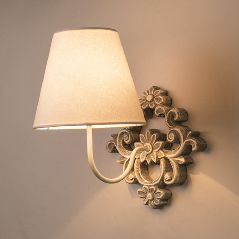 Alvuvys Modern Premium Elegance Fabric Metal Wall Lamp