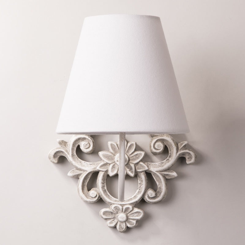 Alvuvys Modern Premium Elegance Fabric Metal Wall Lamp