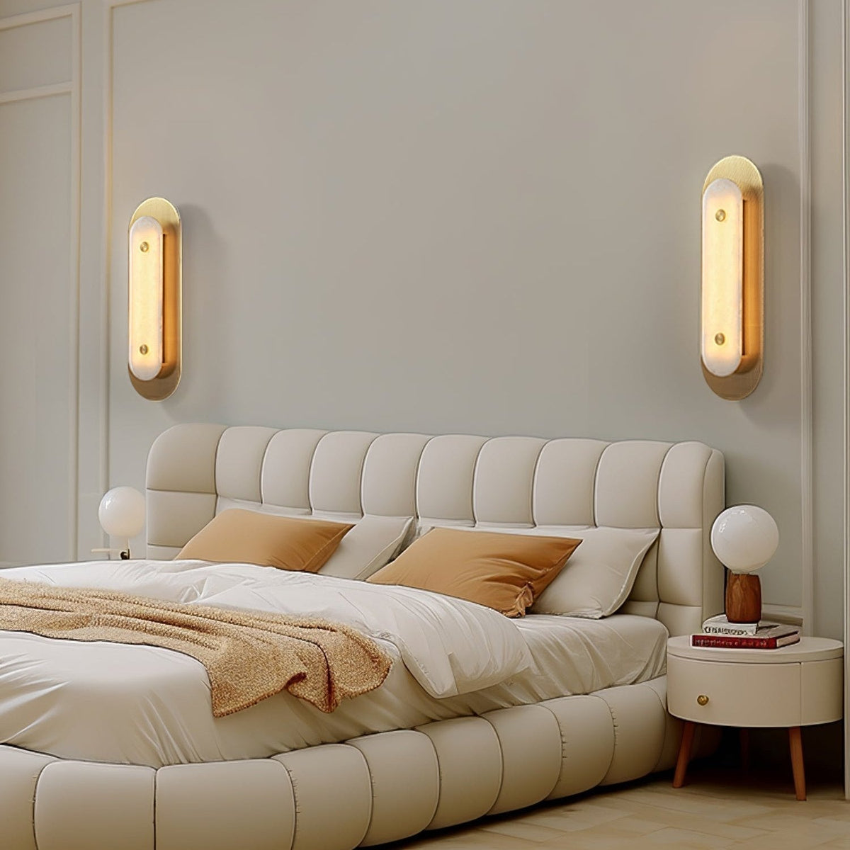 Celaeeth Oval Alabaster Wall Light