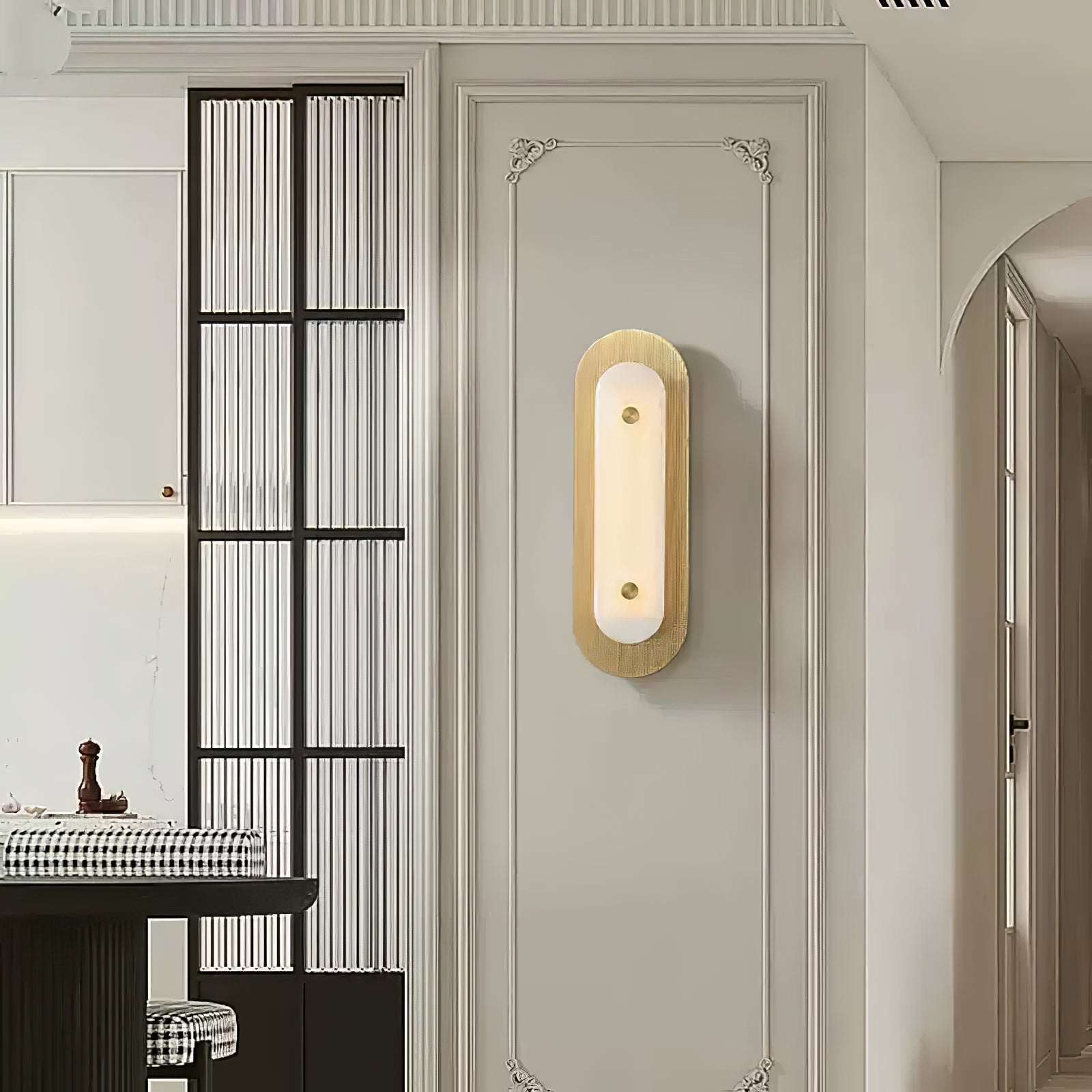 Celaeeth Oval Alabaster Wall Light