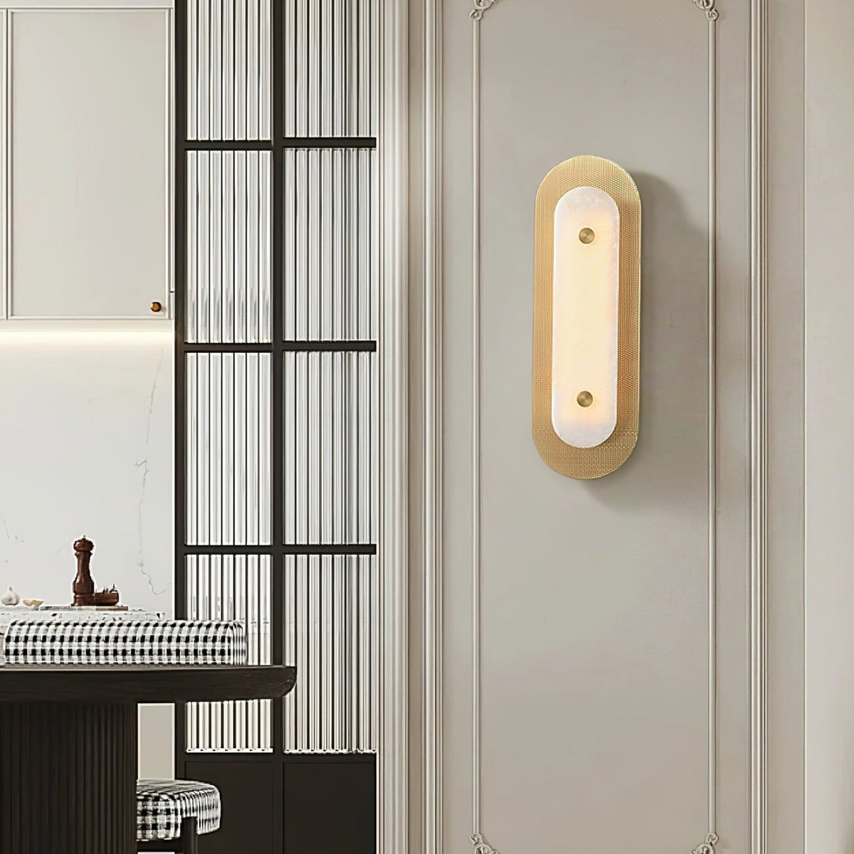 Celaeeth Oval Alabaster Wall Light