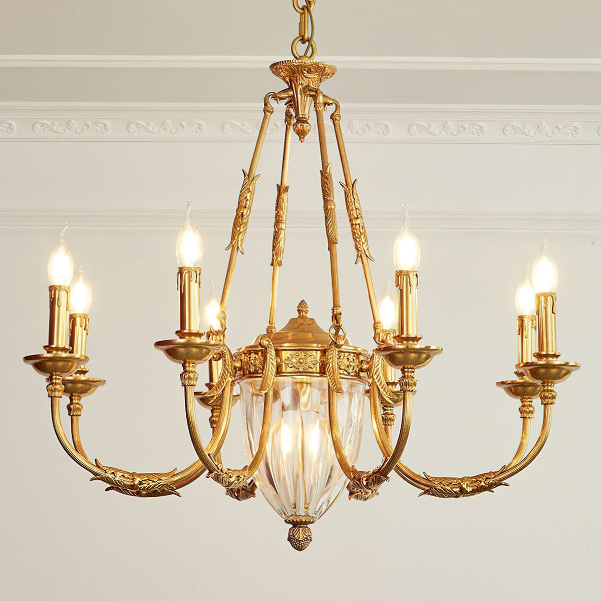 Valerix Brass Chandelier