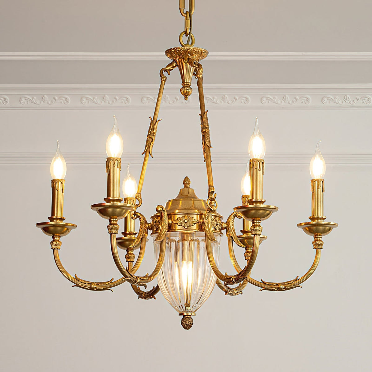 Valerix Brass Chandelier