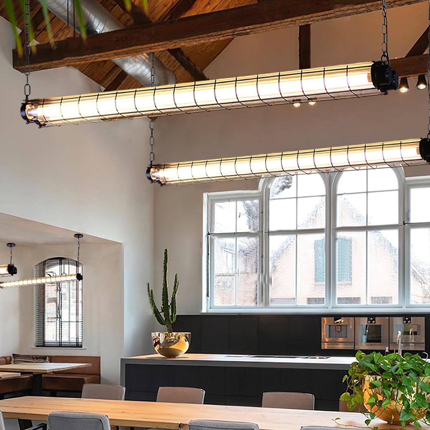 Alaric Industrial Linear Pendant Light