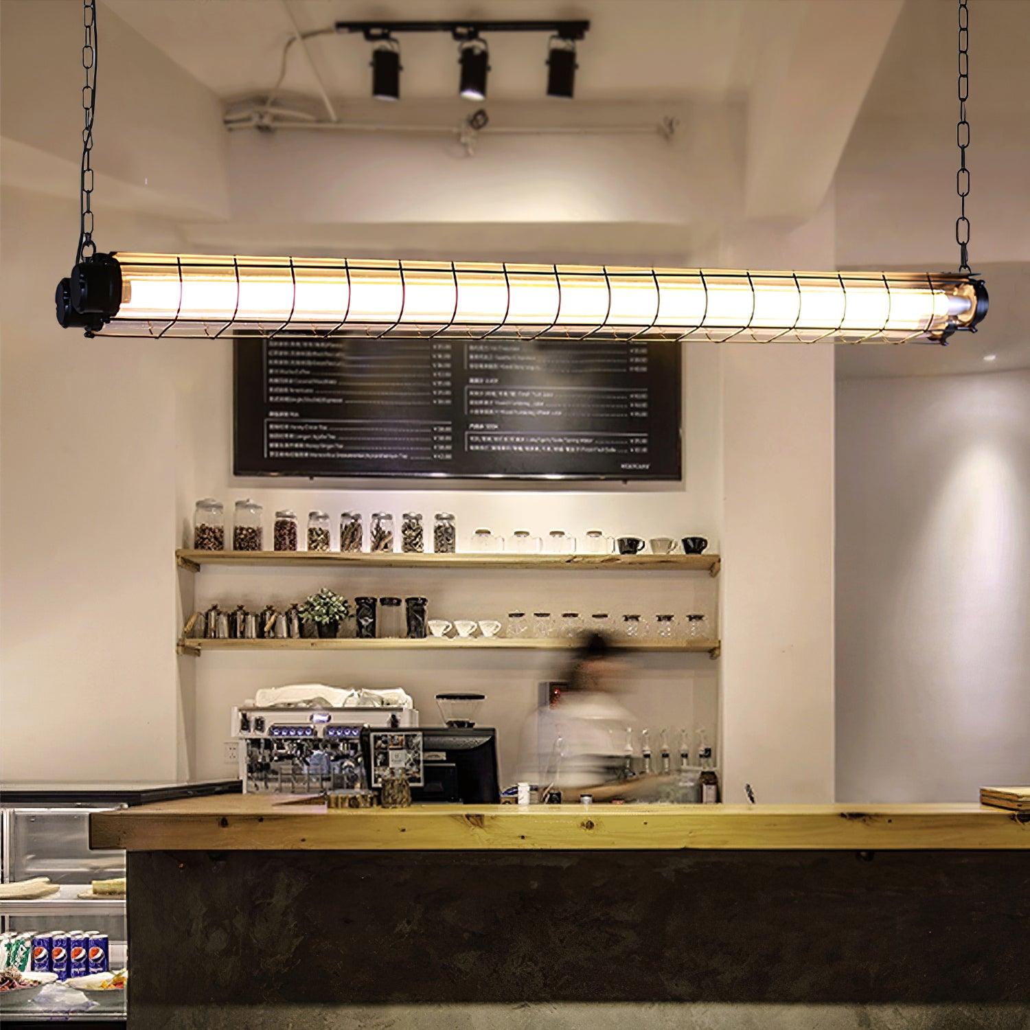 Alaric Industrial Linear Pendant Light