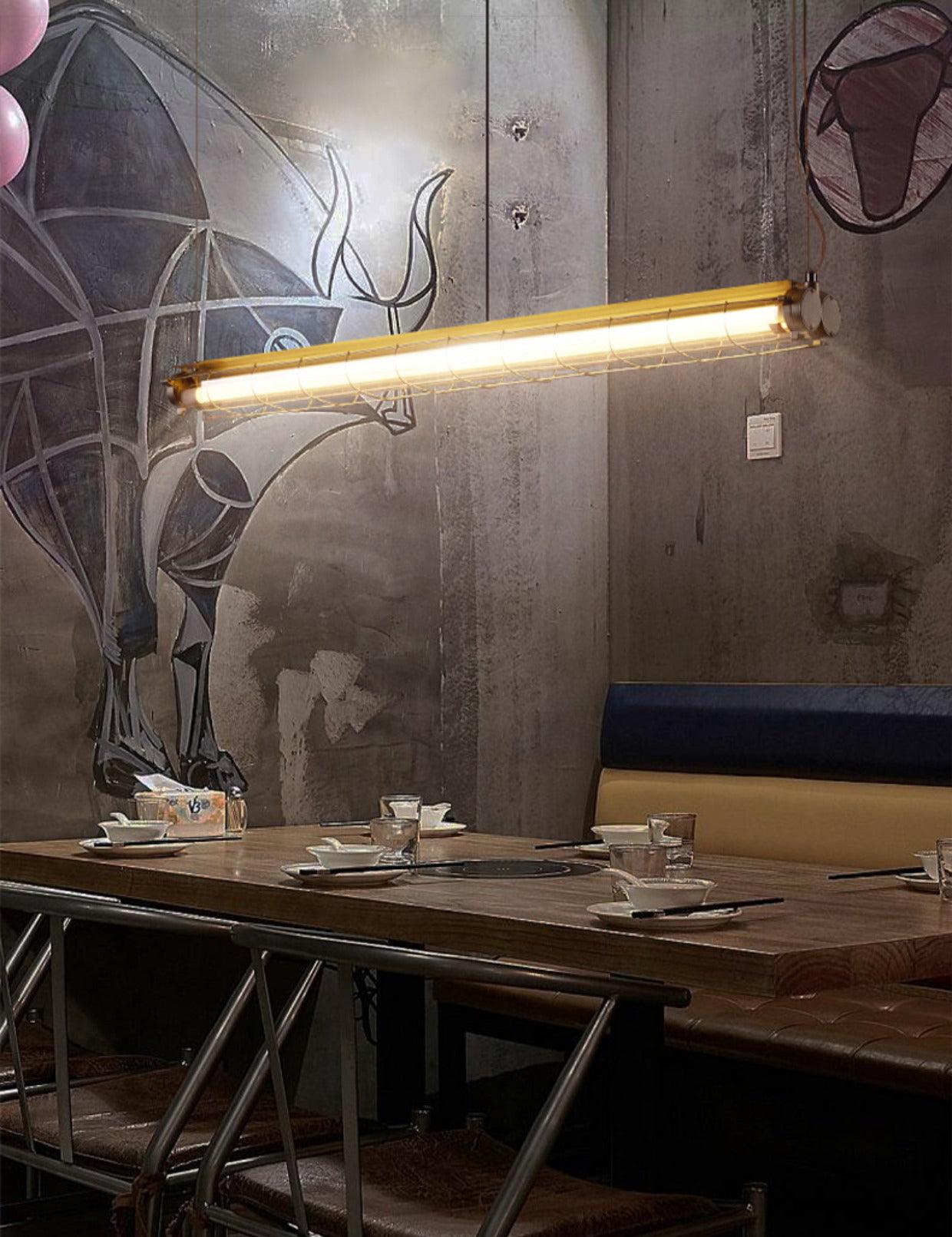 Alaric Industrial Linear Pendant Light
