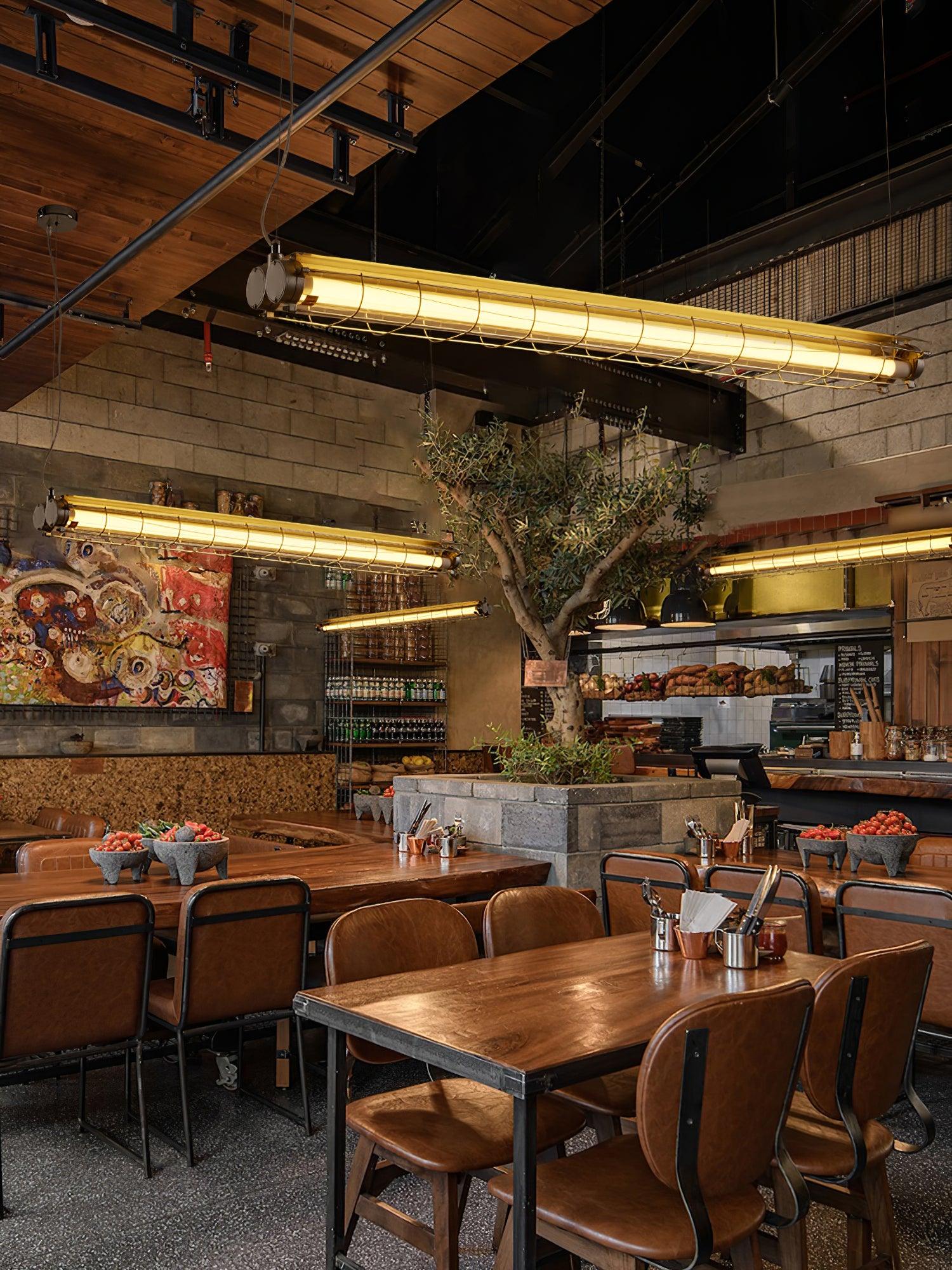 Alaric Industrial Linear Pendant Light