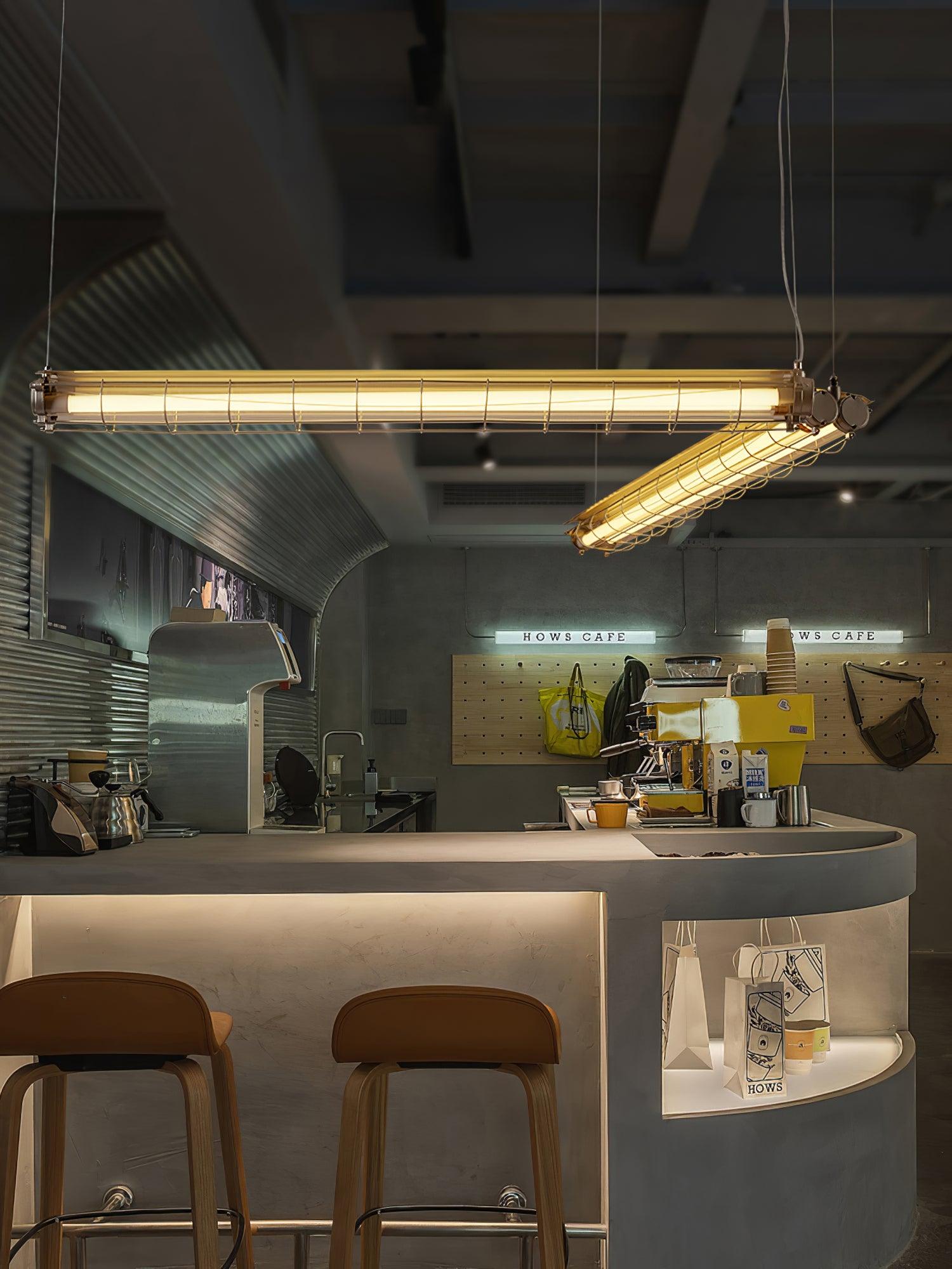 Alaric Industrial Linear Pendant Light