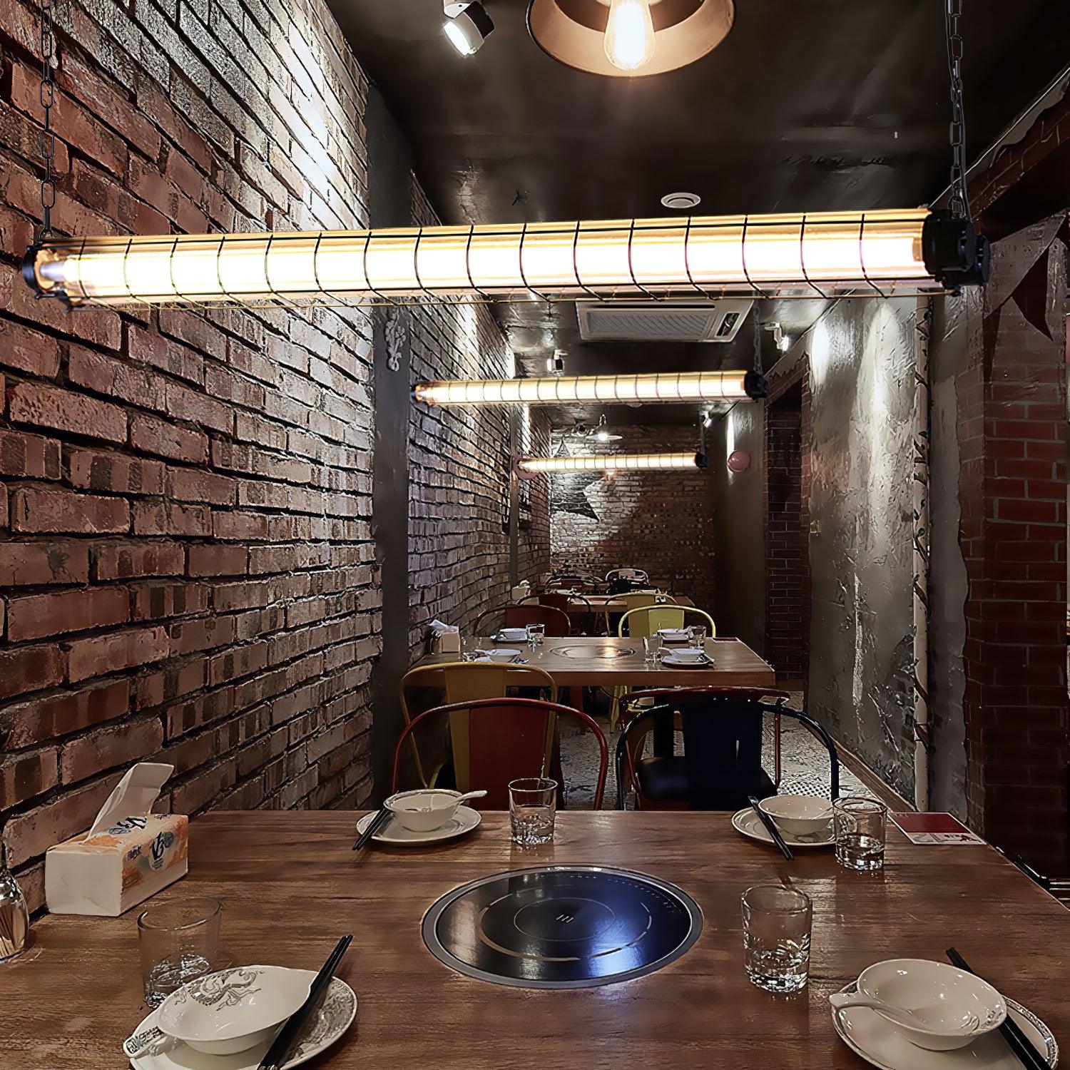 Alaric Industrial Linear Pendant Light