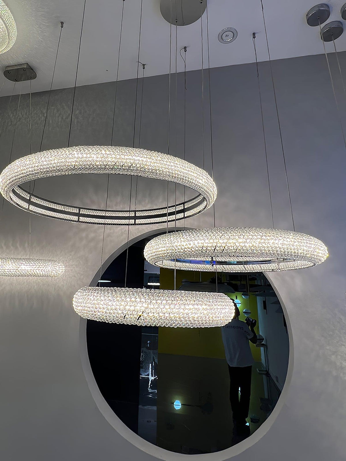 Vazorora Modern Minimalist Ring Crystal Chandelier