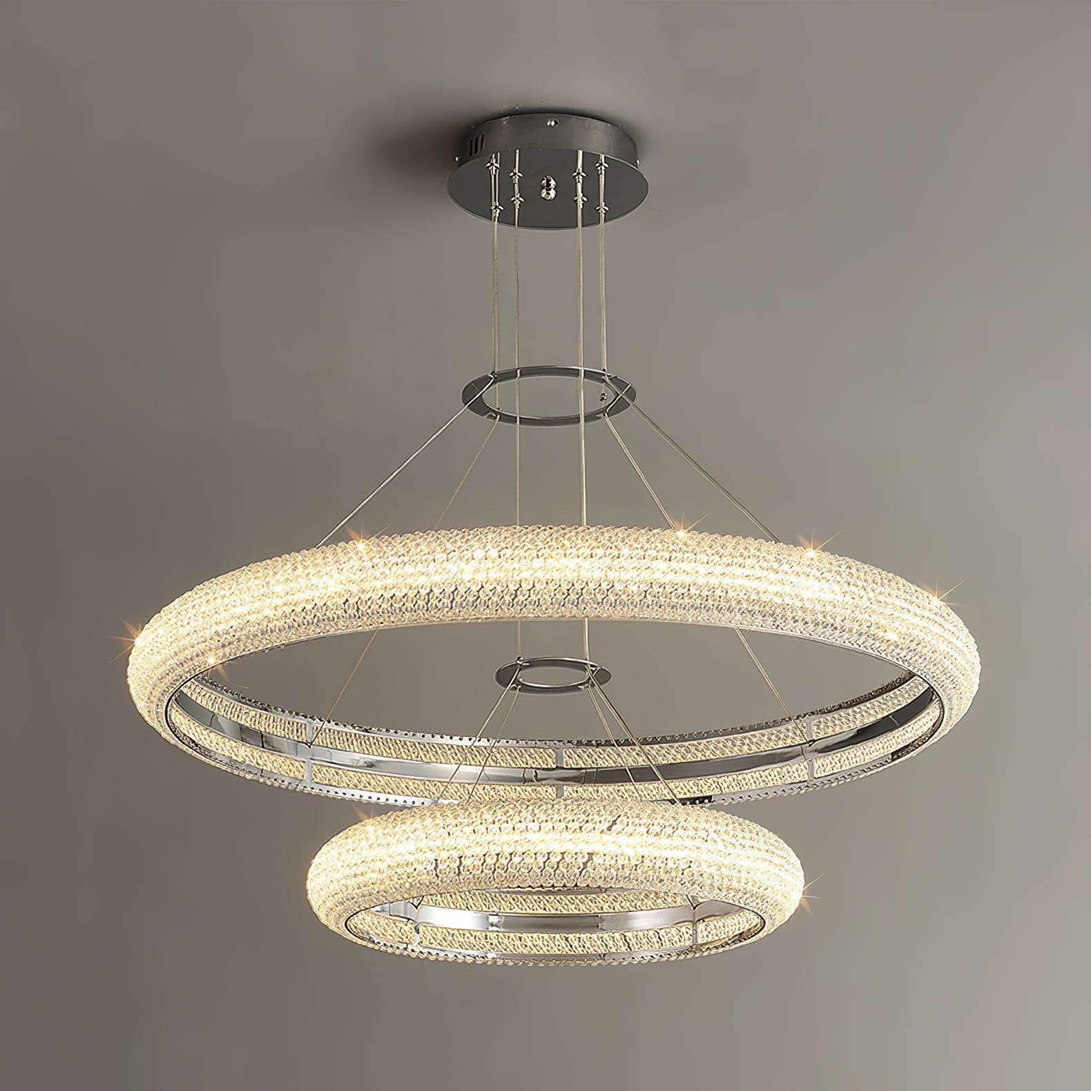 Vazorora Modern Minimalist Ring Crystal Chandelier