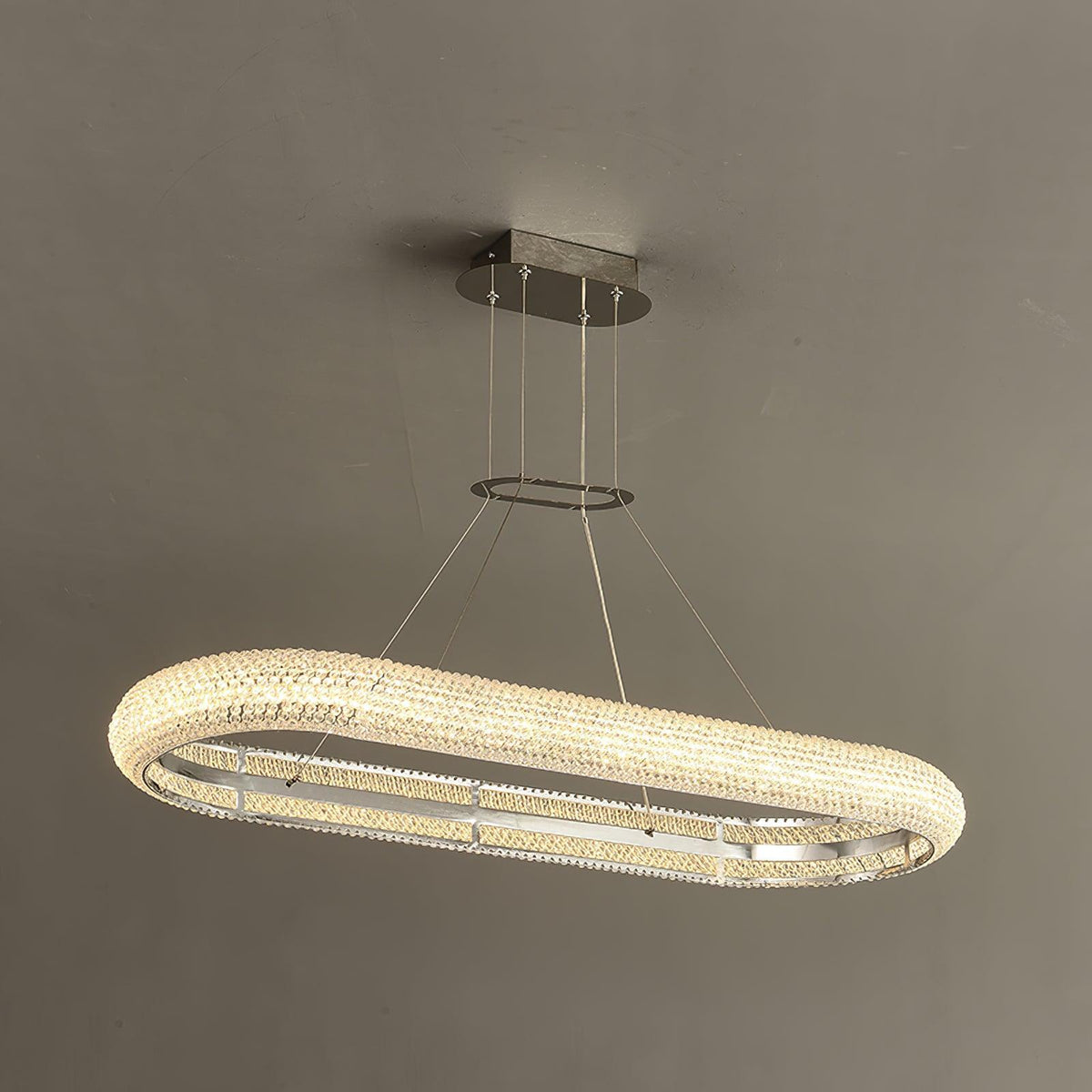 Vazorora Modern Minimalist Ring Crystal Chandelier