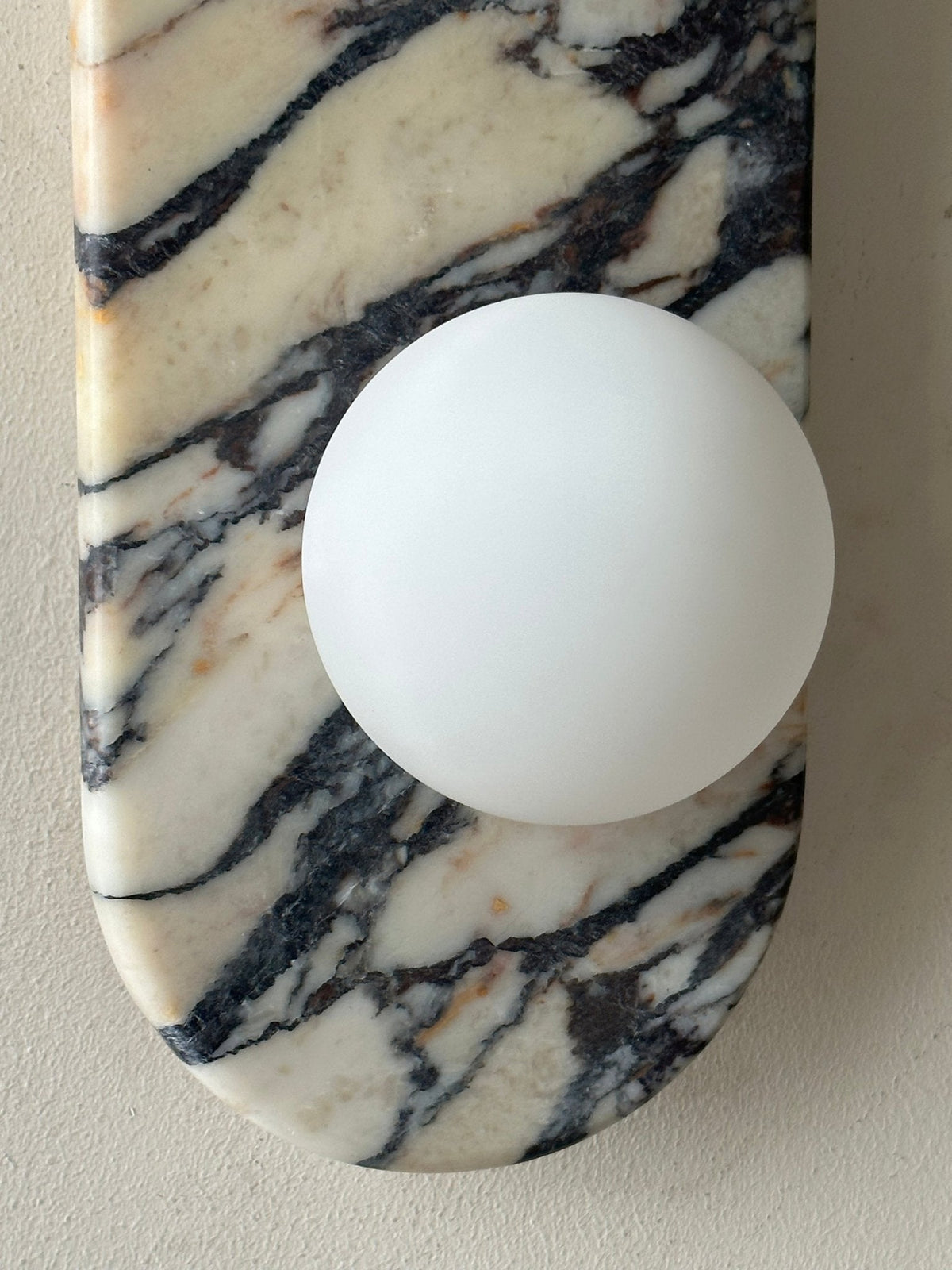 Eirenise Elegance Unique Glass Marble Wall Lamp