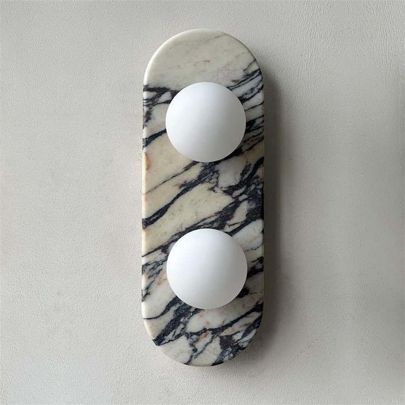 Eirenise Elegance Unique Glass Marble Wall Lamp
