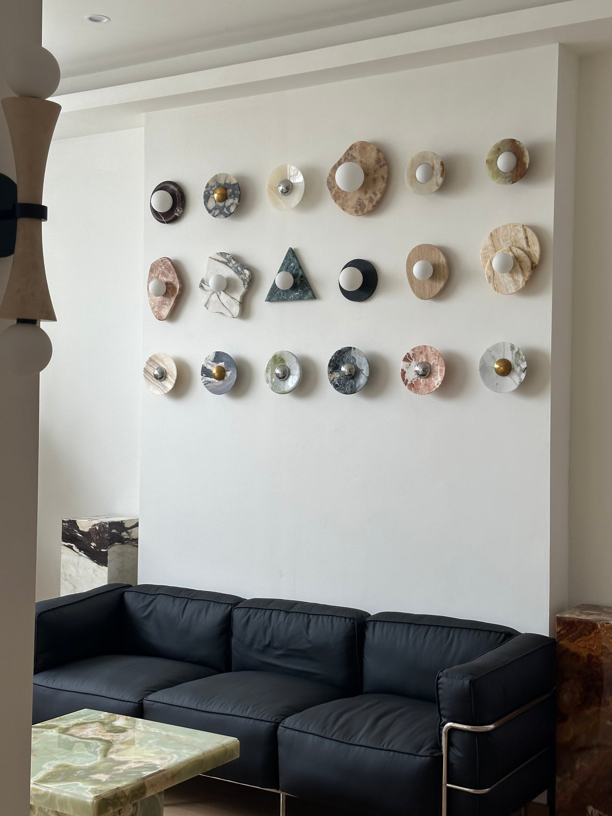 Astr Modern Minimalist Unique Stone Glass Wall Lamp