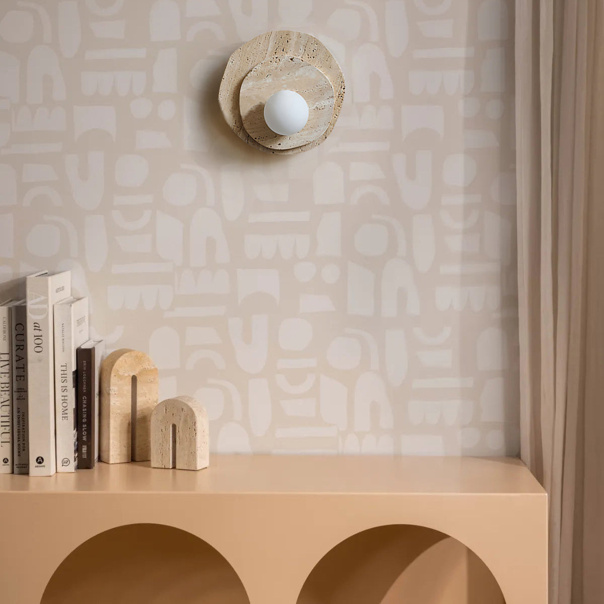 Astr Modern Minimalist Unique Stone Glass Wall Lamp