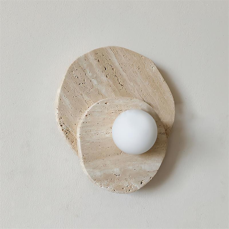 Astr Modern Minimalist Unique Stone Glass Wall Lamp