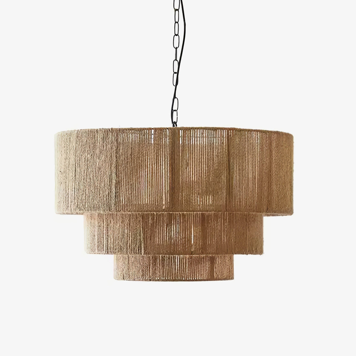 Cascade Rustic Jute Pendant Light