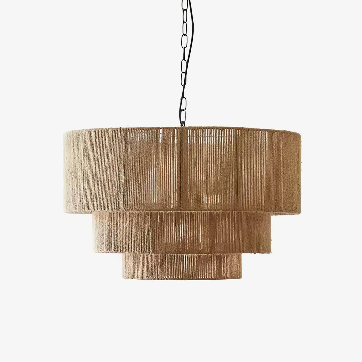 Cascade Rustic Jute Pendant Light