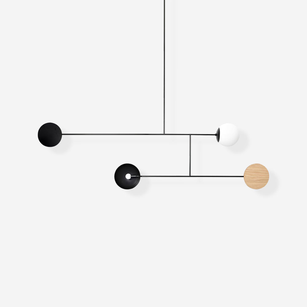 Orbital Balance Modern Linear Pendant Light - Neutral Decor