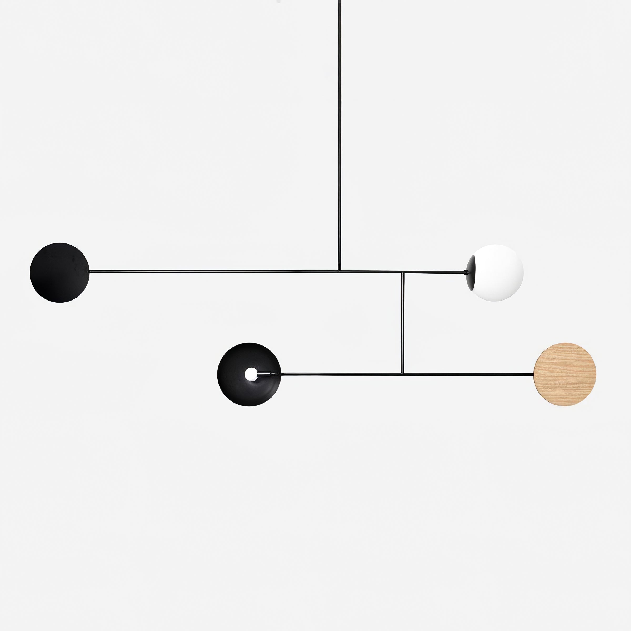 Orbital Balance Modern Linear Pendant Light - Neutral Decor