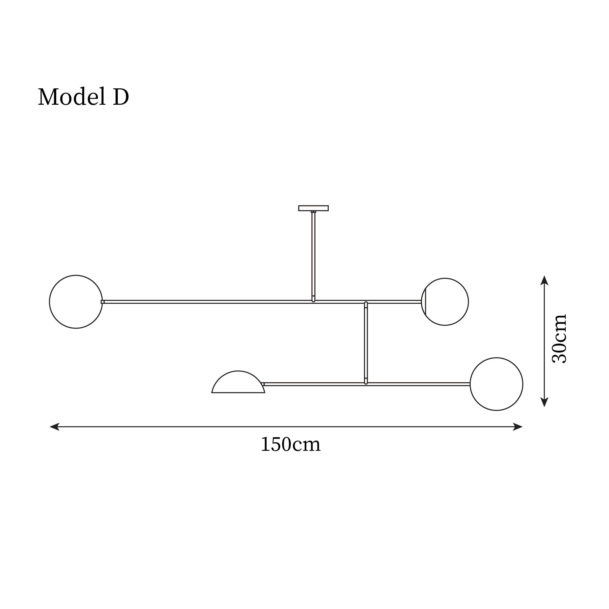 Orbital Balance Modern Linear Pendant Light - Neutral Decor