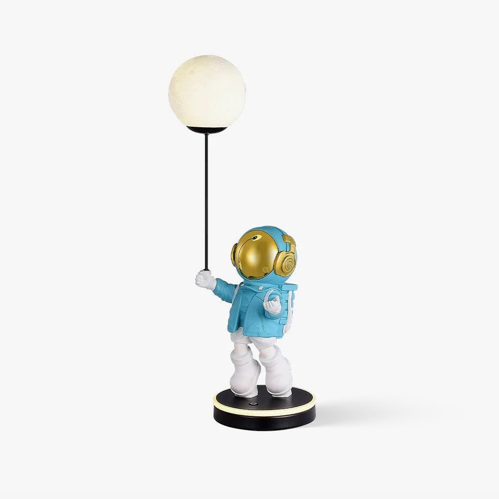 Stellar Astronaut and Planet Lamp