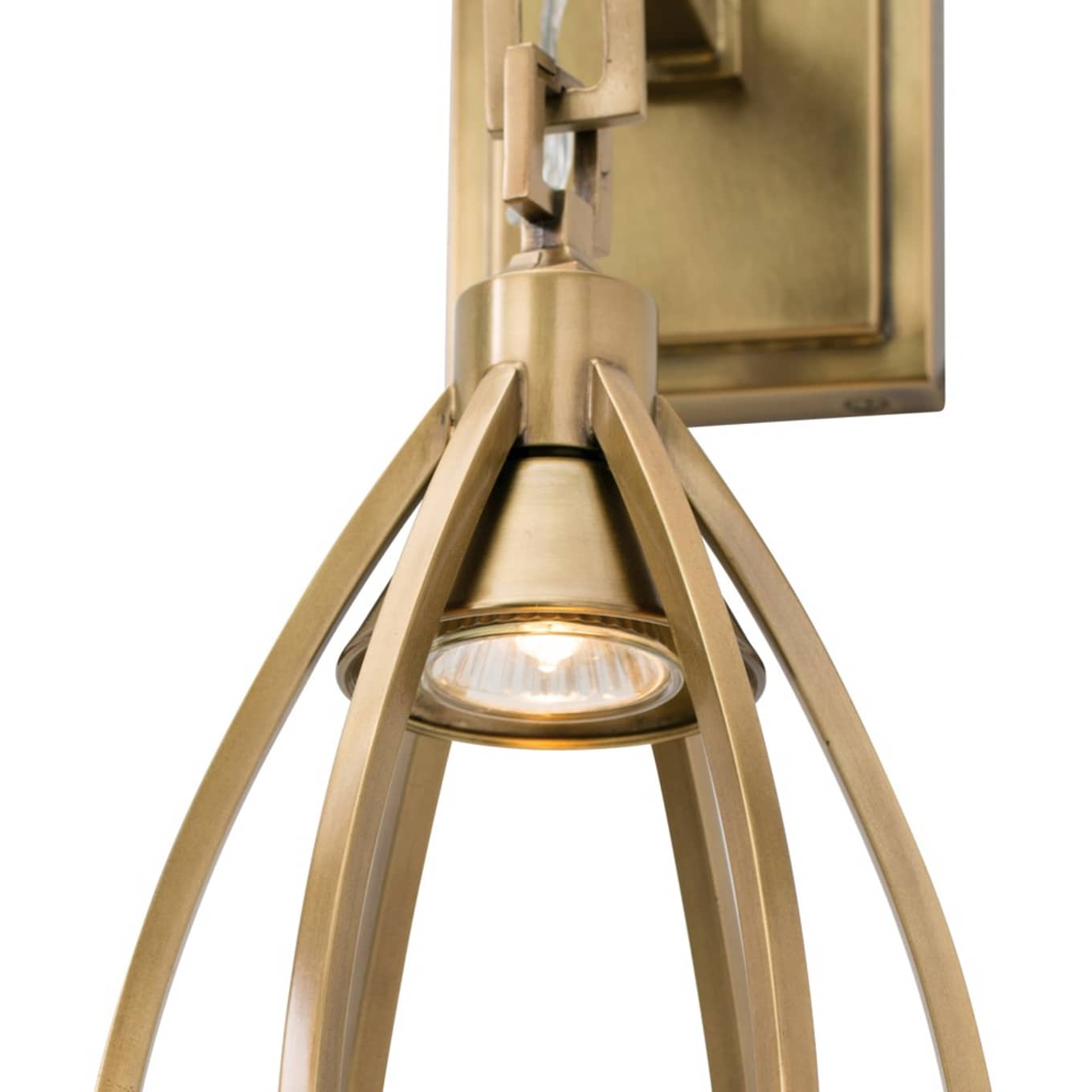 Gloruvys Modern Minimalist Brass Crystal Wall Lamp