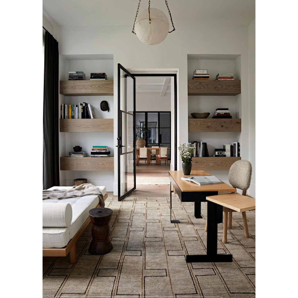 Himinuvys Modern Minimalist Alabaster Pendant Light