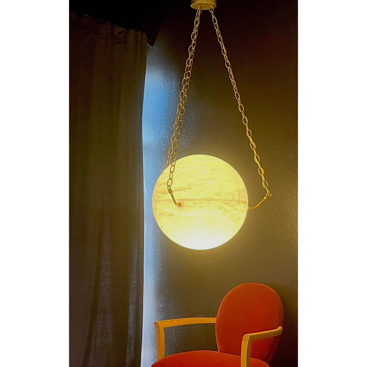 Himinuvys Modern Minimalist Alabaster Pendant Light
