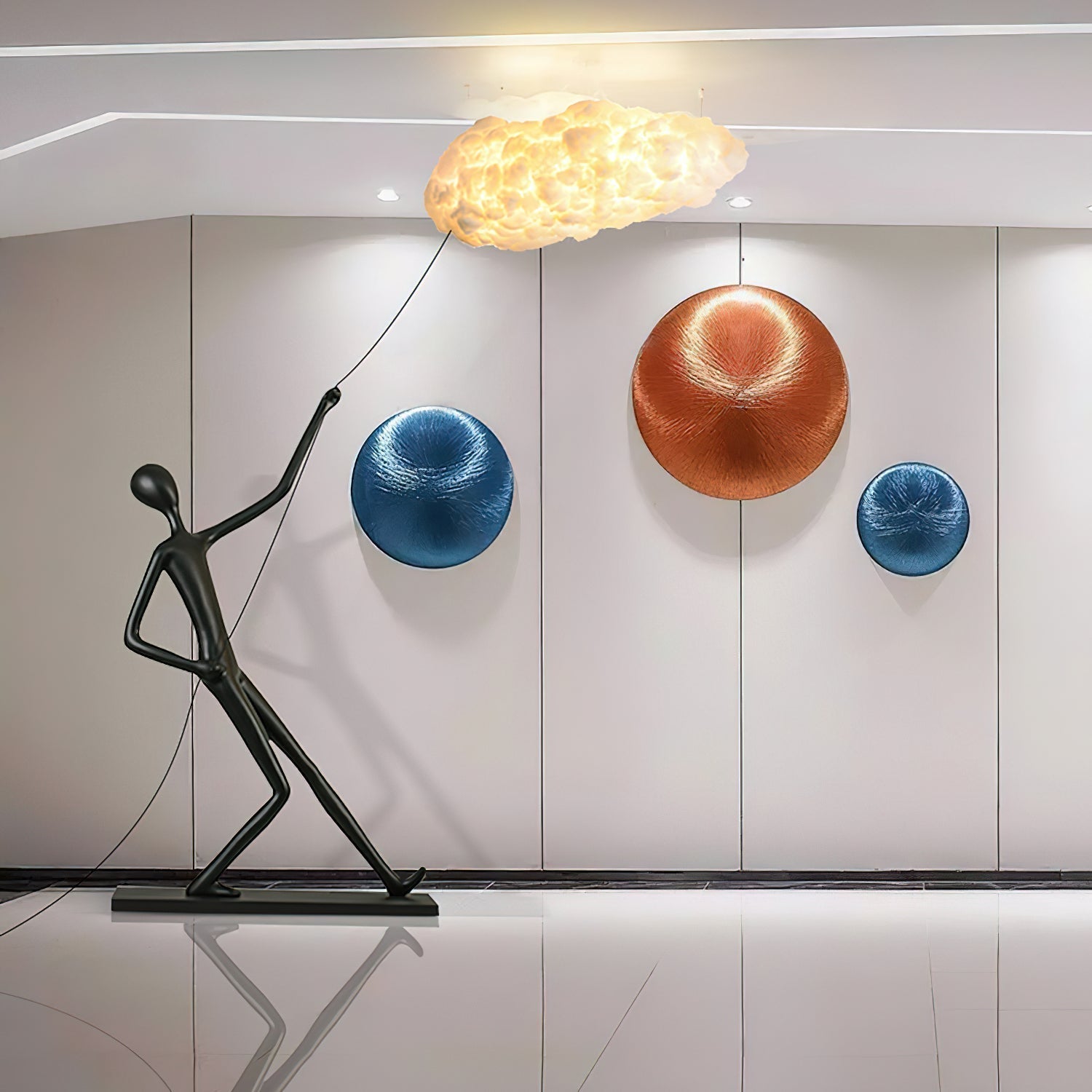 Cildes Cotton Sculpture Lamp
