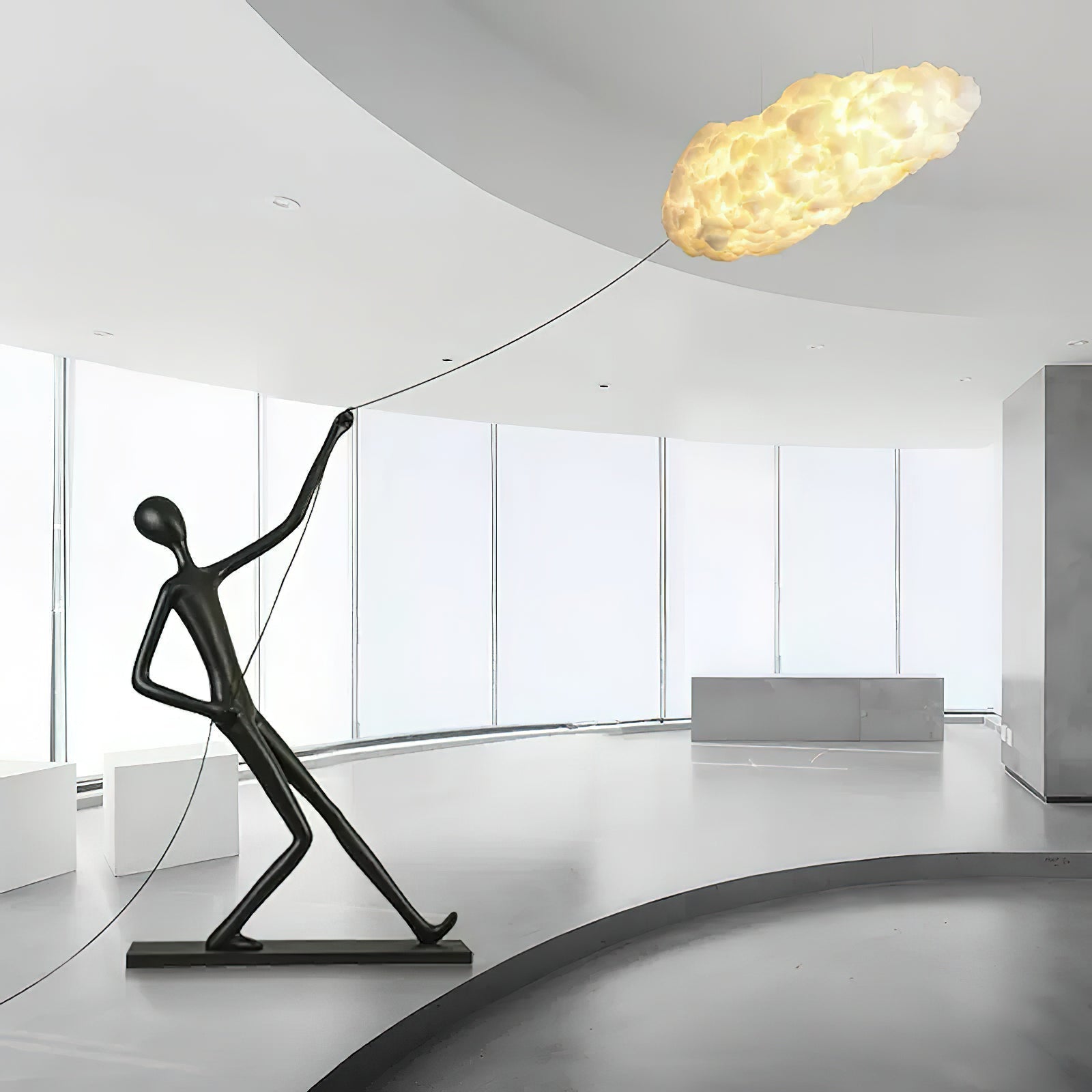 Cildes Cotton Sculpture Lamp