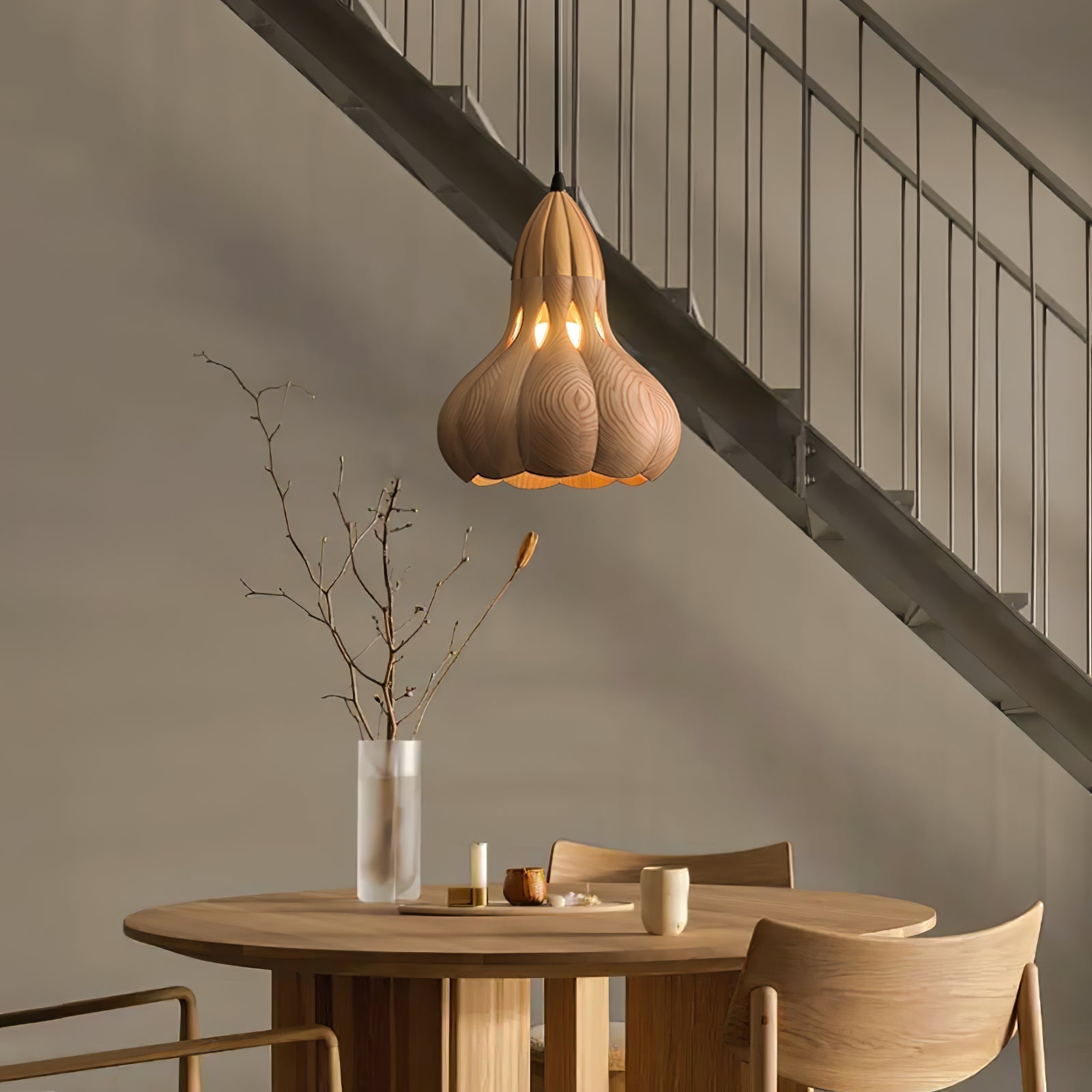 Arraeion Individual Creativity Wood Pendant Lamp