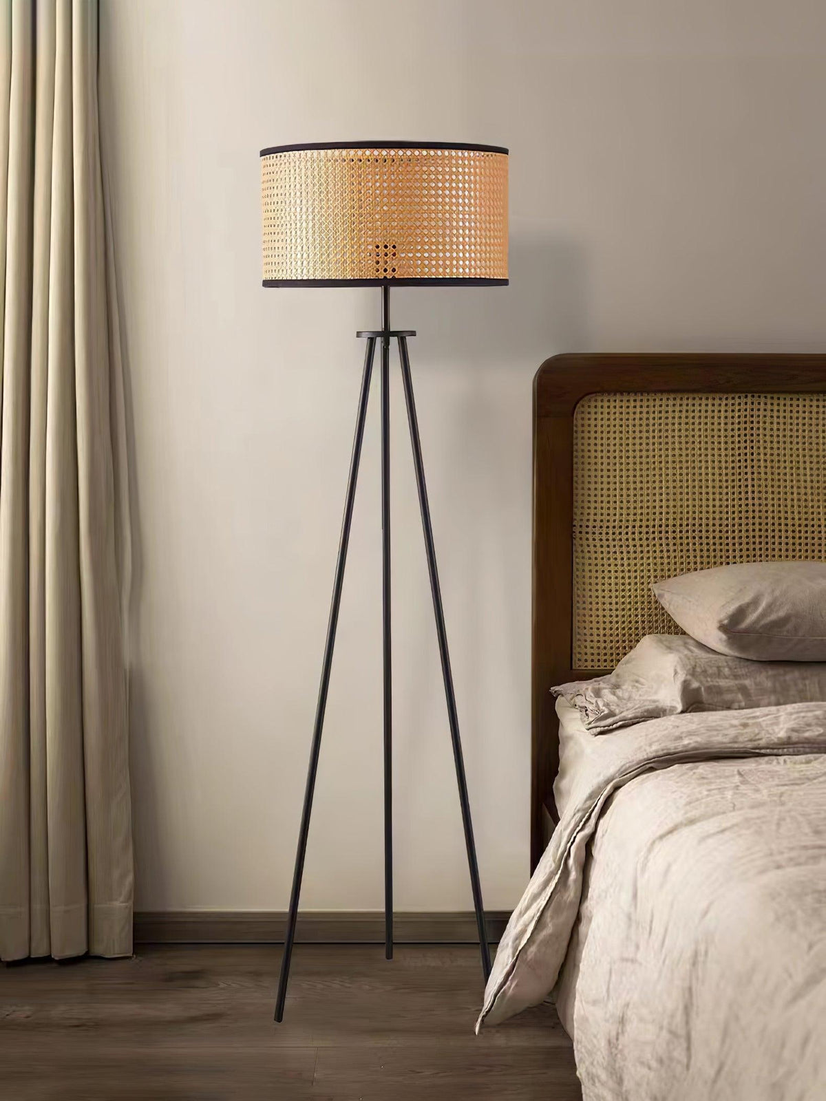 Trio Vintage Bamboo Floor Lamp