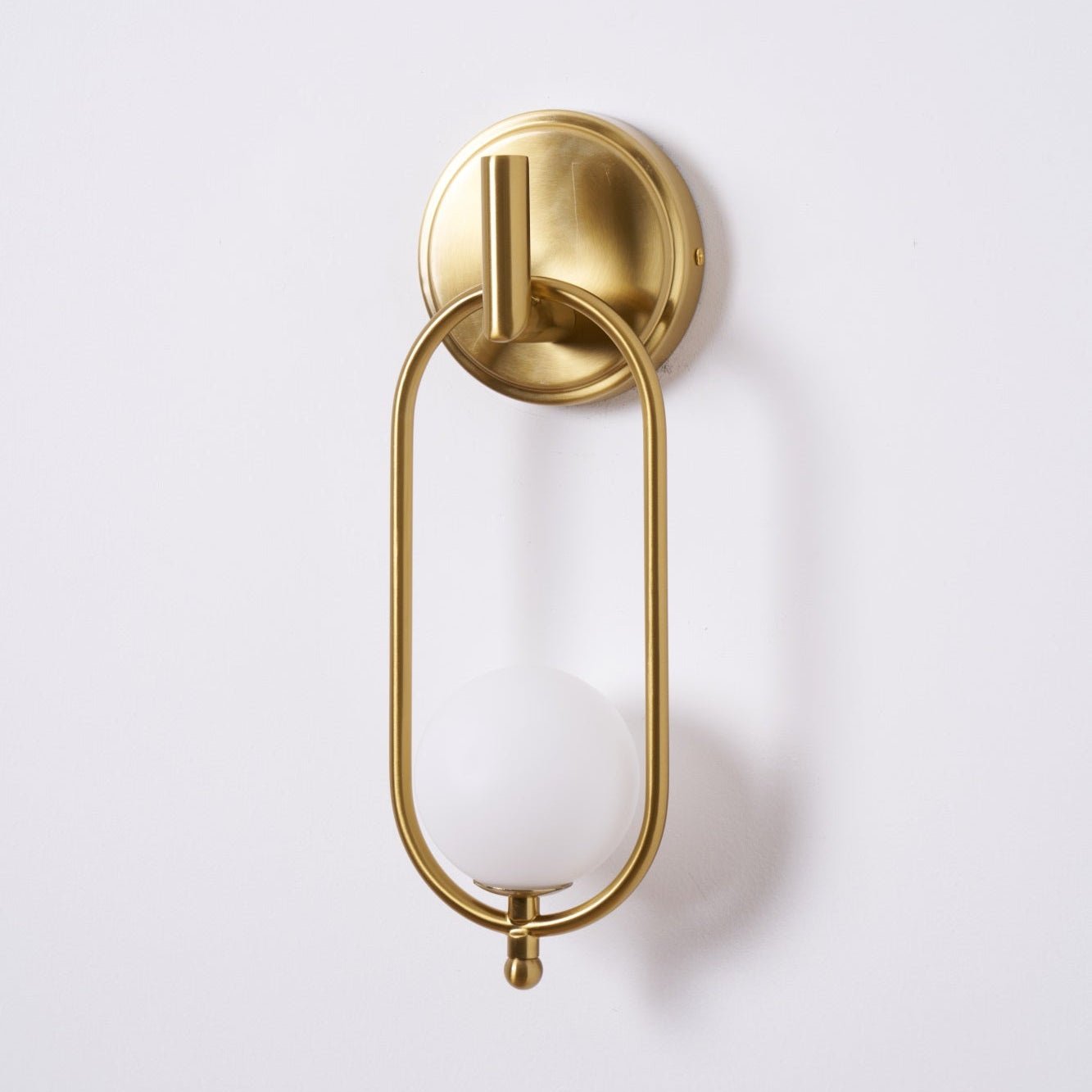 Cumirisra Modern Minimalist Brass Glass Wall Light