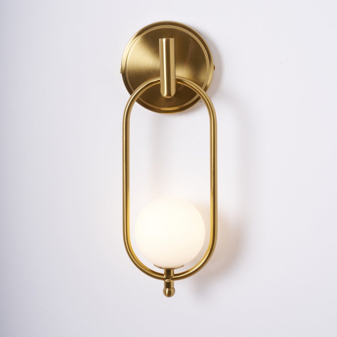 Cumirisra Modern Minimalist Brass Glass Wall Light