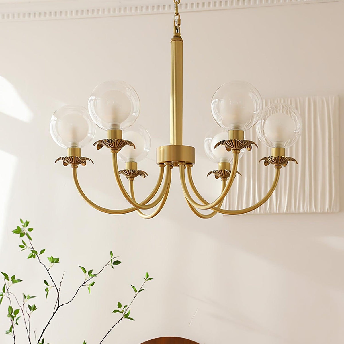Crown Classic Glass Chandelier