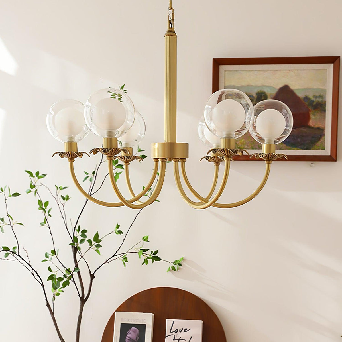 Crown Classic Glass Chandelier