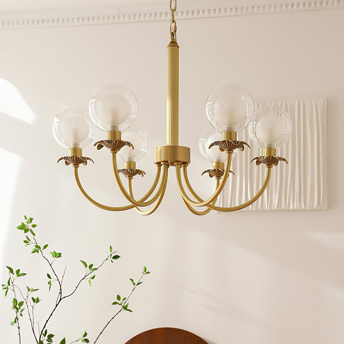 Crown Classic Glass Chandelier