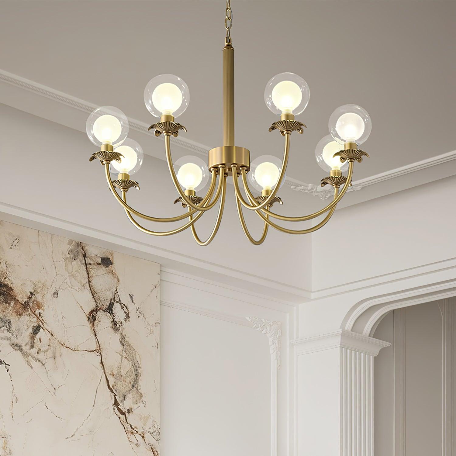 Crown Classic Glass Chandelier