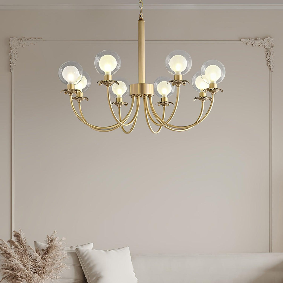 Crown Classic Glass Chandelier
