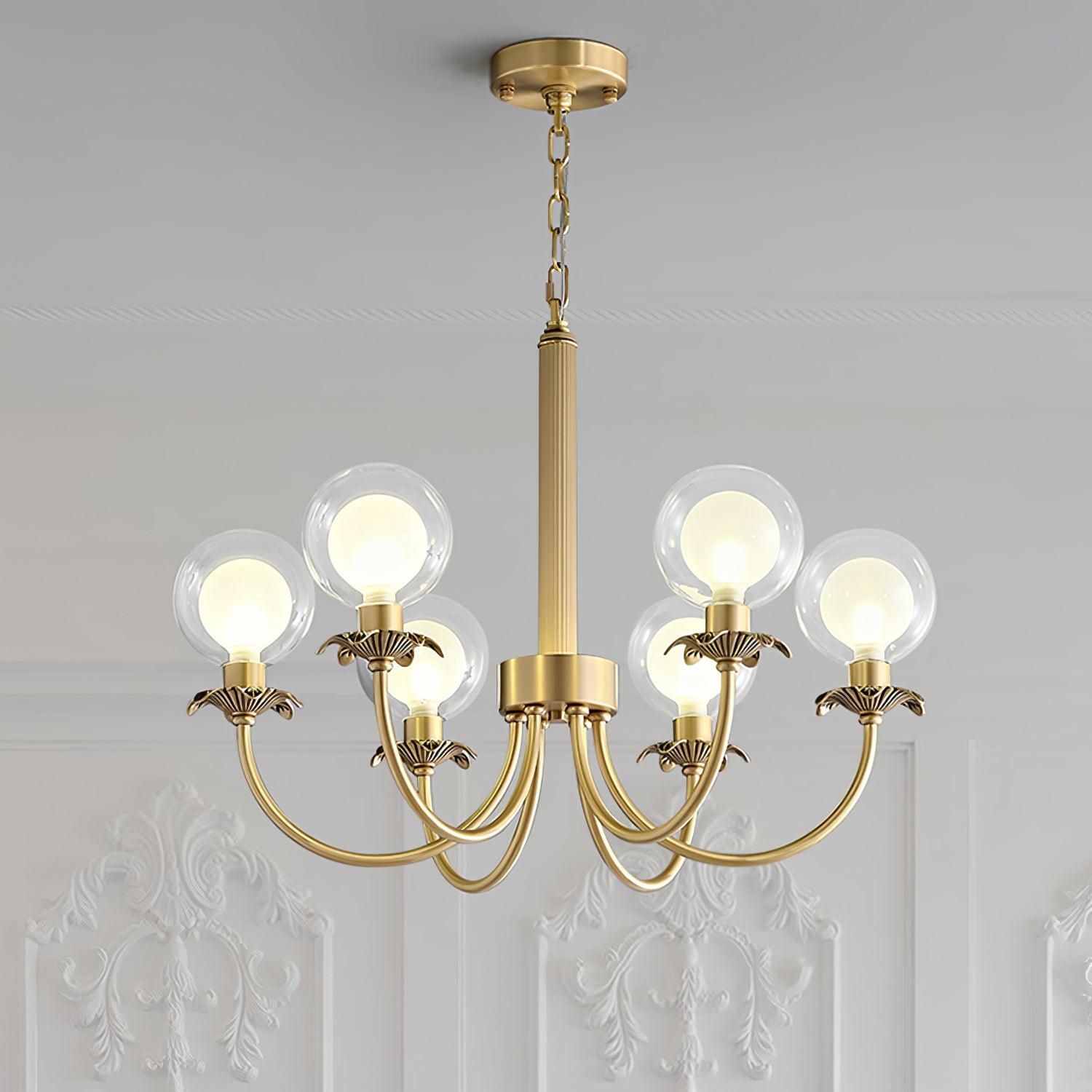 Crown Classic Glass Chandelier