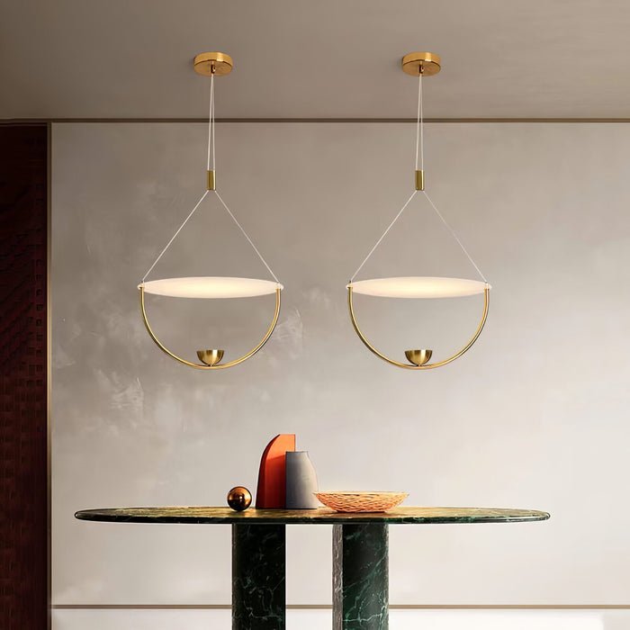Vecaros Modern Minimalist Disc Pendant Lamp