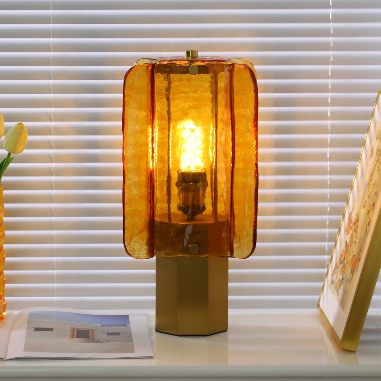 Aurelia Glass Table Lamp - Neutral Decor