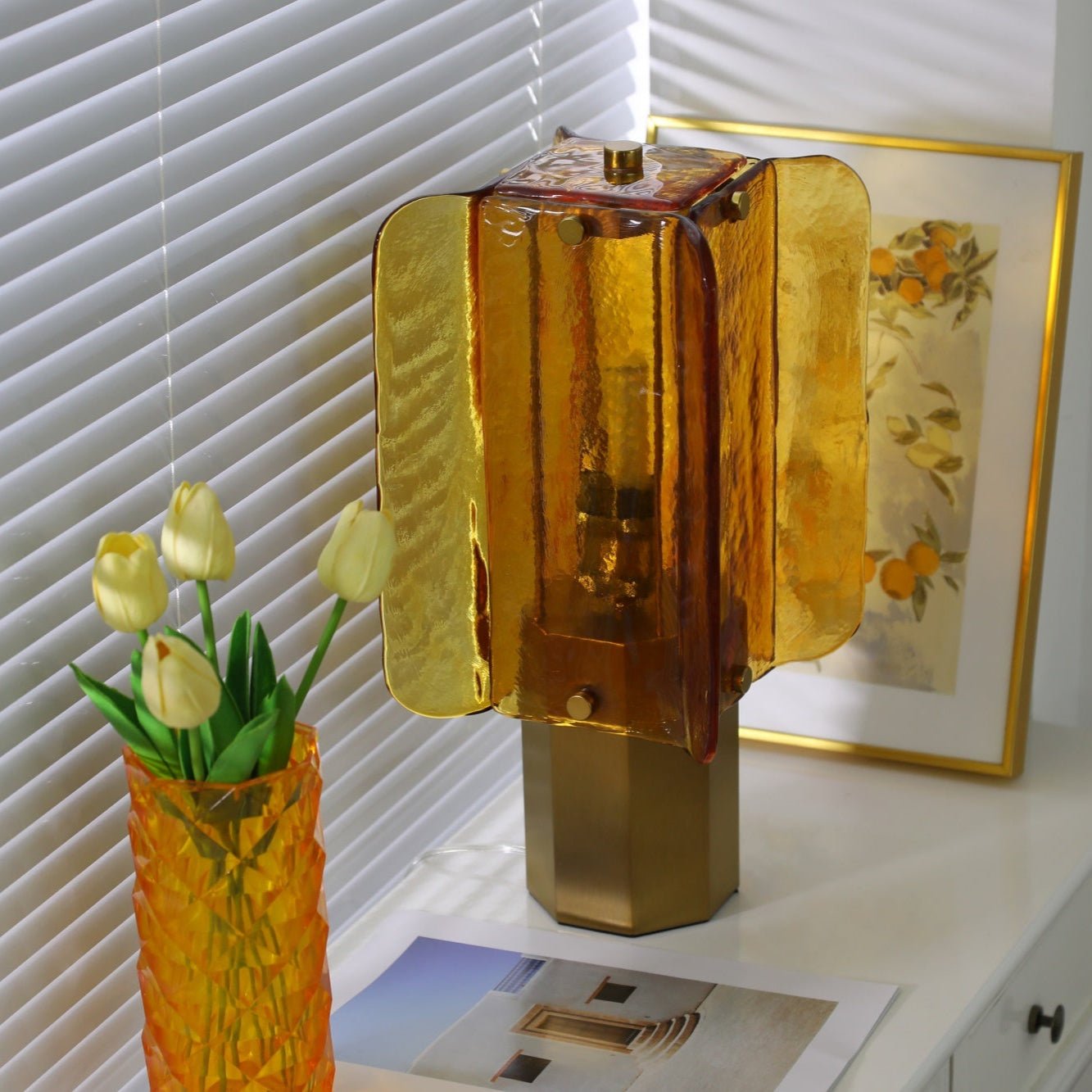 Aurelia Glass Table Lamp - Neutral Decor